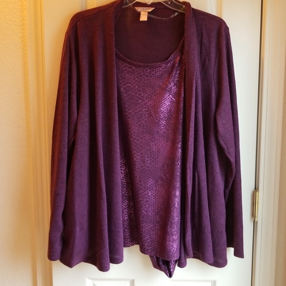 NWT WHITE STAG PURPLE TWINSET - Picture 4 of 7